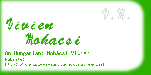 vivien mohacsi business card