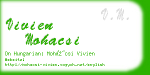 vivien mohacsi business card